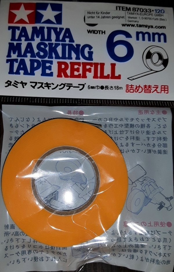 Abdeckband, Masking Tape 6mm