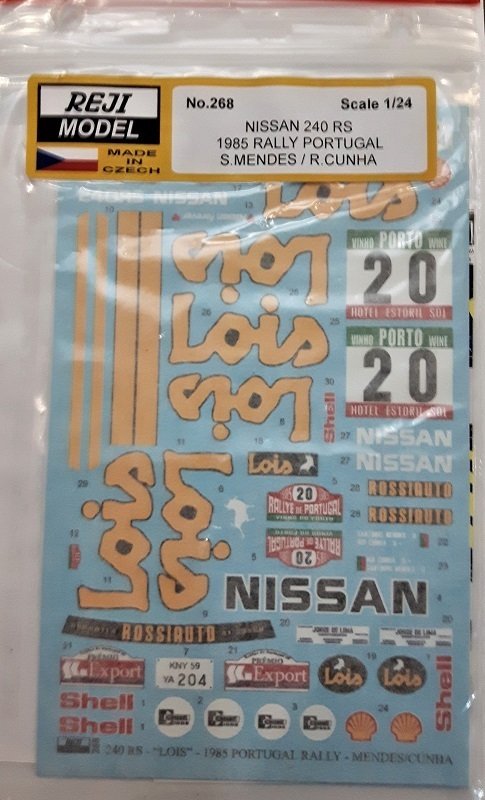 Nissan 240 RS 1985 Rally Portugal S. Mendes / R. Cunha Decals für Beemax 24008/14