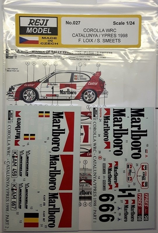 Toyota Corolla WRC Catalunya / Ypres 1998 F. Loix / S. Smeets