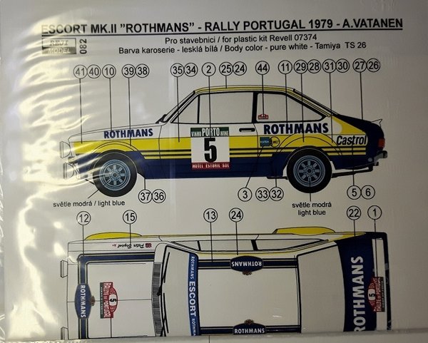 Ford Escort MK.II RS Rallye Portugal 1979 A. Vatanen / P. Bryant