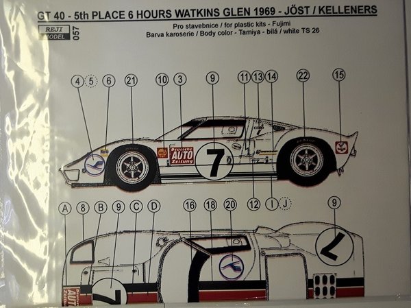 Ford GT40 Joest / Kelleners Watkins Glen 1969