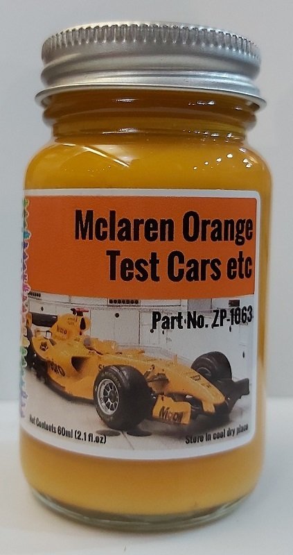 McLaren Orange Test Cars etc., 60ml