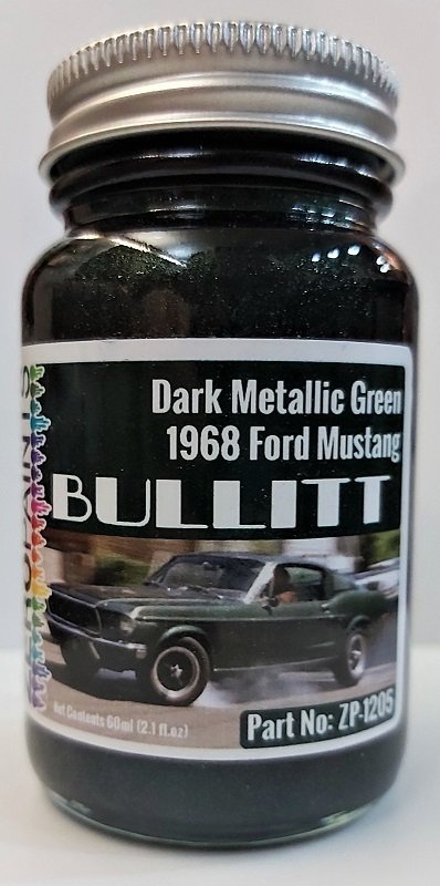 Dark Metallic Green 1968 Ford Mustang Bullitt, 60ml