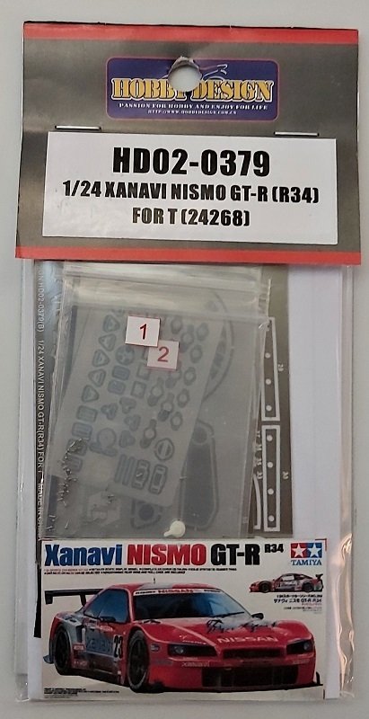 Xanavi Nismo GT-R (R34) For T 24268 Detail Up Parts, Fotoätzteile