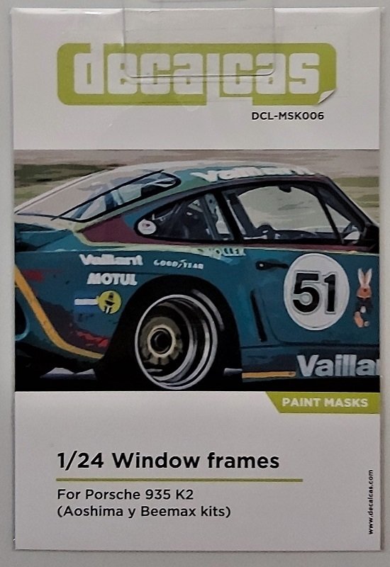 Window frames, Maskirfolie für Porsche 935 K2 Beemax B24015
