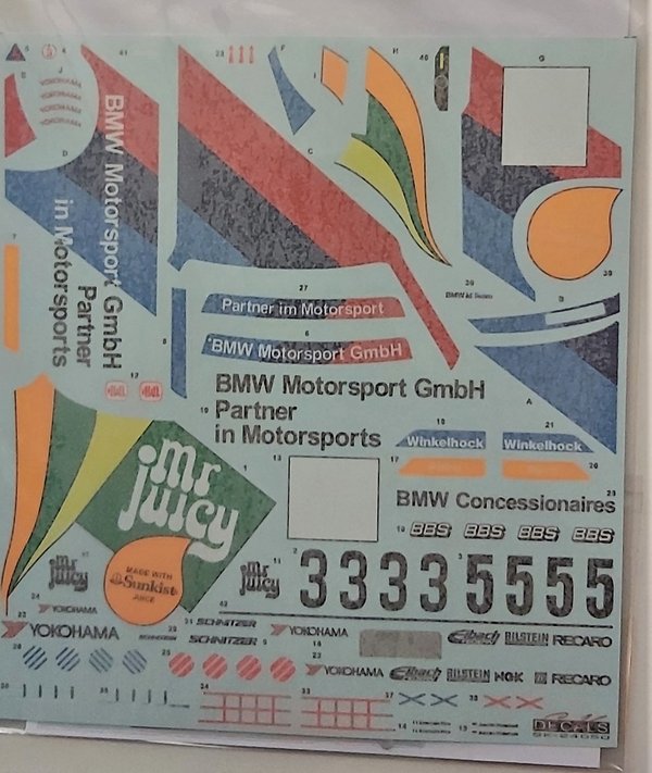 BMW M3 E30 Macau Guia 90 Mr. juicy Decals