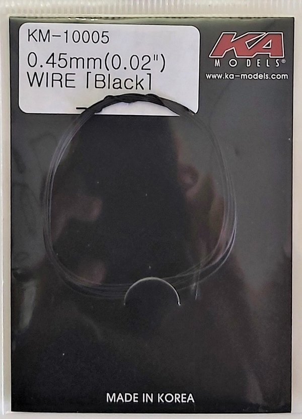 Wire, Kabel Ø0,45mm schwarz