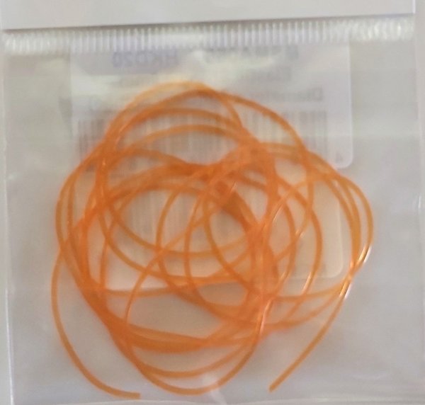Elastic String Ø0,8mm X 1m clear orange
