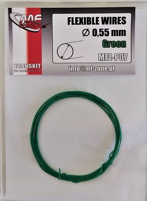 Flexible Wires, Flexibler Draht Ø0,55mm grün