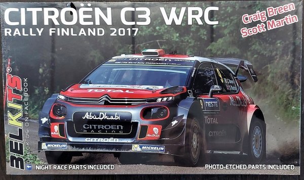 Citroen C3 WRC Rally Finland 2017 Craig Breen / Scott Martin