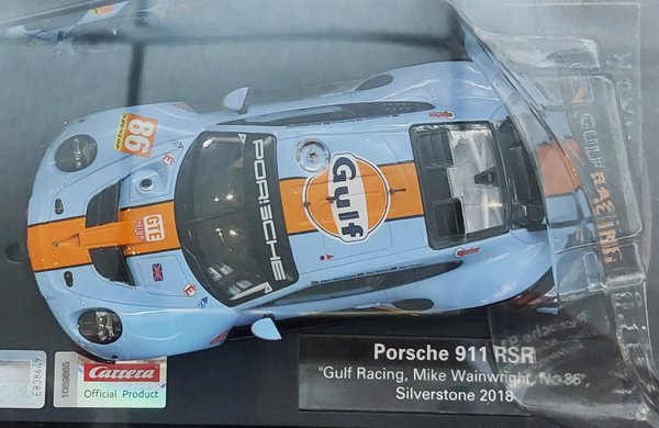 Porsche 911 RSR Gulf Racing Mike Wainwright No.86 Silverstone 2018